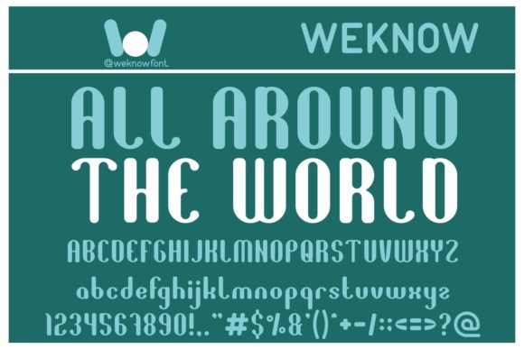 All Around the World Font for Bold Visual Campaigns