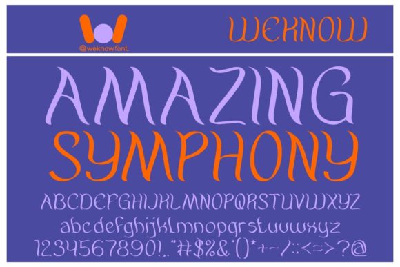 Amazing Symphony: A Display Font for Polished Branding
