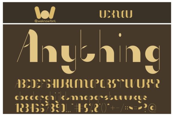 Anything Display Font for Handmade Creations and More