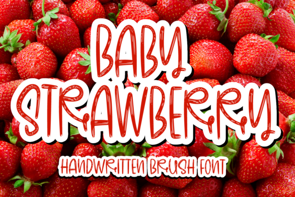 Baby Strawberry Font for Creative Projects