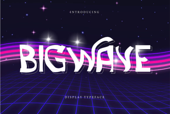 Bigwave: A Retro-Inspired Display Font for Trendy Branding