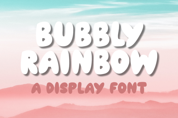 Bubbly Rainbow Font for Playful Web Design