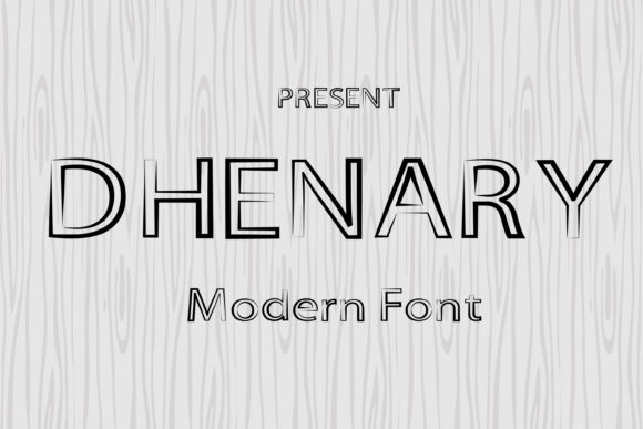 Dhenary: A Cool Display Font for Bold Branding