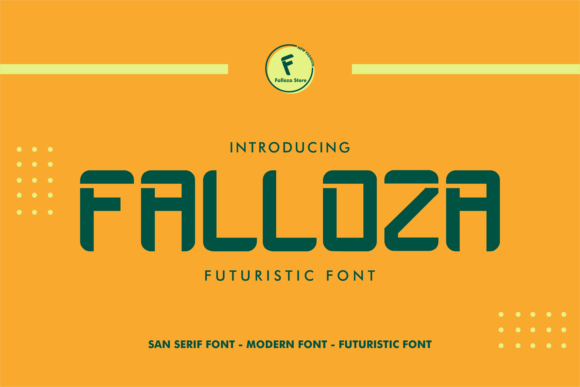 Falloza Font for Bold and Futuristic Design