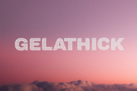 Gelathick: A Futuristic Display Font for Creative Makers