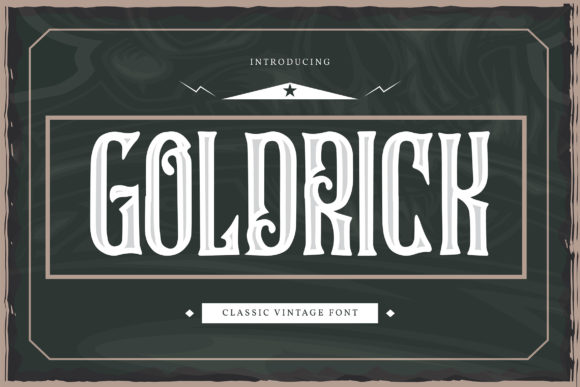 Goldrick: A Vintage Display Font for Timeless Editorial Design