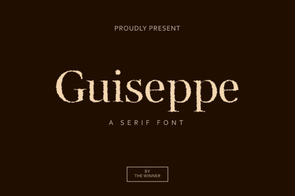 Guiseppe Display Font for Editorial Design