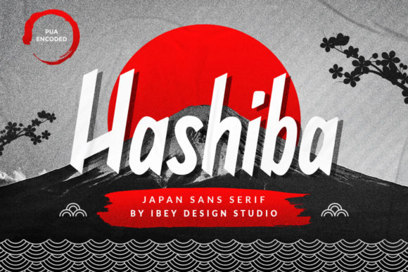 Hashiba: A Japanese-Inspired Display Font for Creative Makers