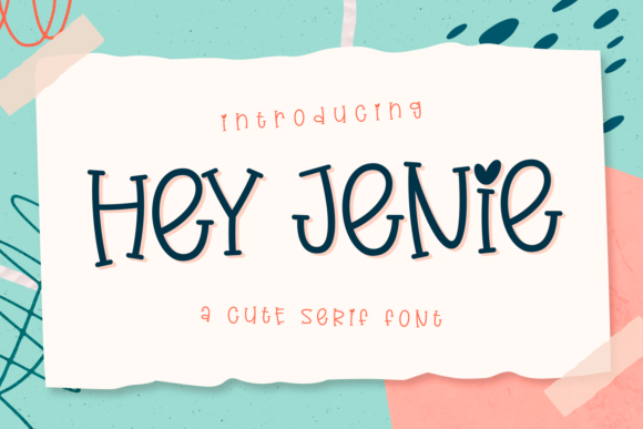Hey Jenie: A Quirky Display Font for Creative Branding