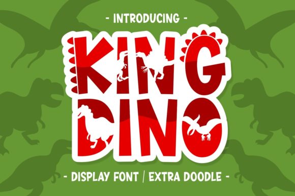 King Dino: A Bold Display Font for Playful Branding