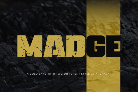 Madge: A Bold Display Font for Eye-Catching Editorial Design