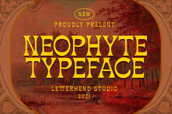 Neophyte: A Vintage Display Font for Handmade Creations