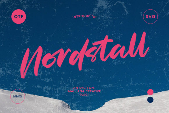 Nordstall: A Cursive Brushed Font for Impactful Design