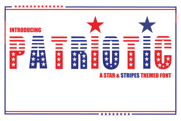 Patriotic Font for Bold Branding and Eye-Catching Designs