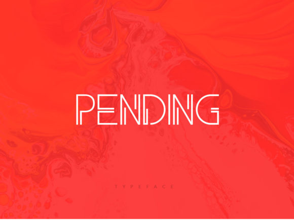 Pending: A Modern Display Font for Creative Makers