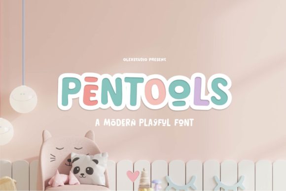 Pentools: A Playful Display Font for Modern Branding