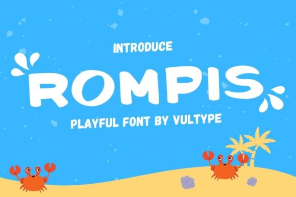 Rompis: A Cool Display Font for Branding Magic