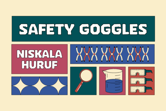 Safety Goggles Font for Bold Editorial Designs
