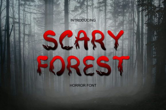 Scary Forest Font for Spooky Editorial Designs