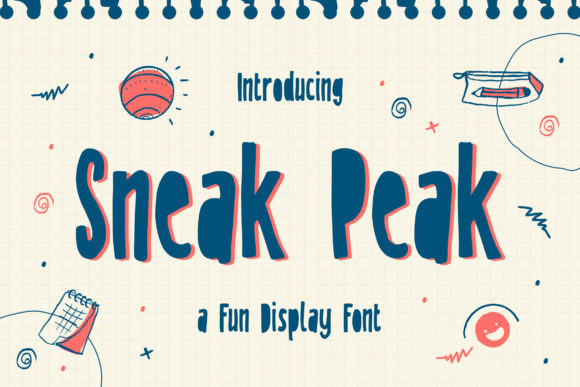 Sneak Peak Font for Handmade Creations