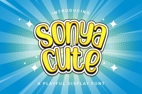 Sonya Cute: A Playful Display Font for Creative Makers