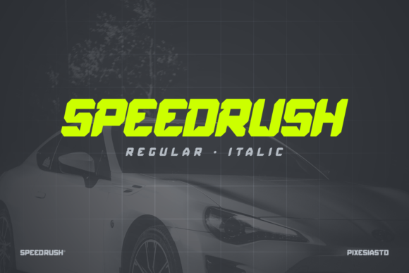 Speed Rush: A Bold Display Font for Creative Makers