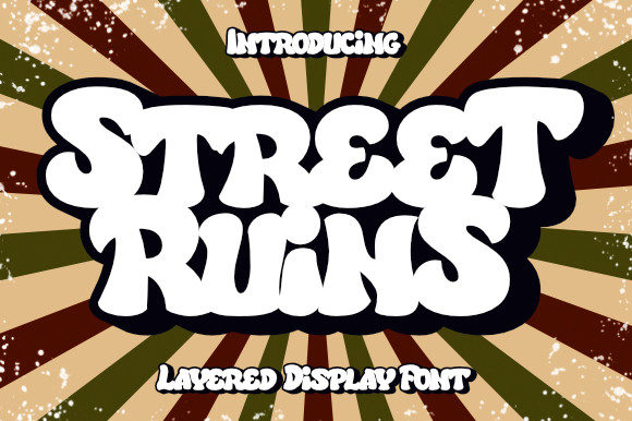Street Ruins Font: A Stylish Display Font for Designers