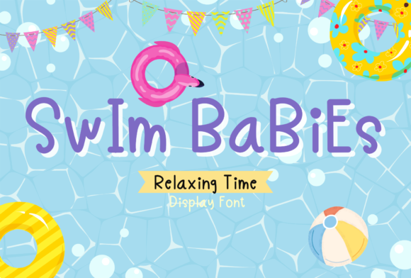 Swim Babies: A Playful Display Font for Editorial Design