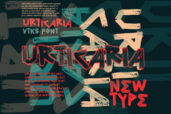Urticaria: A Cool Display Font for Modern Editorial Projects