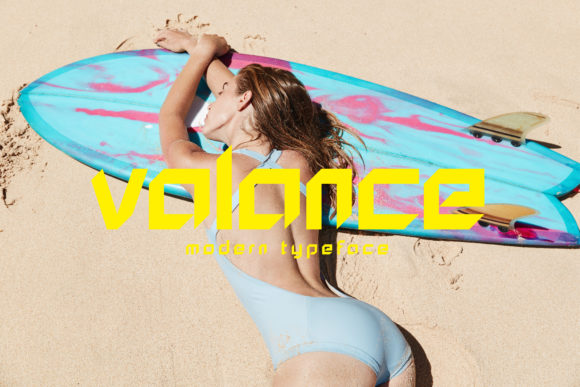 Valance Font for Modern Craft and Design Projects