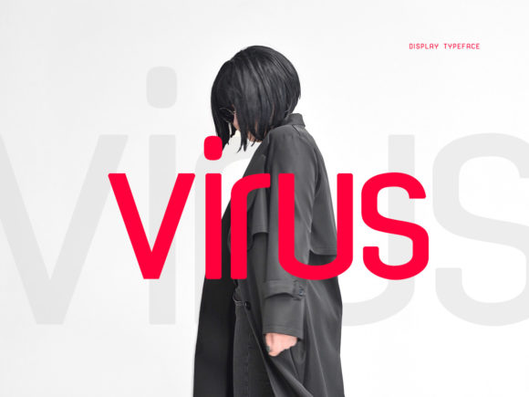 Virus: A Modern Display Font for Creative Makers