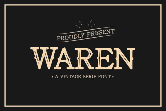 Waren Font for a Bold and Vintage Brand Upgrade