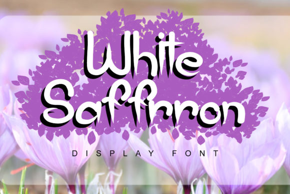 White Saffron: A Display Font for Elegant Editorial Designs