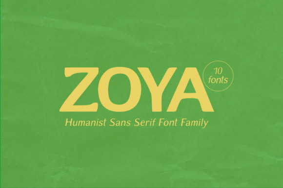 Zoya Font for Trendy Campaign Designs